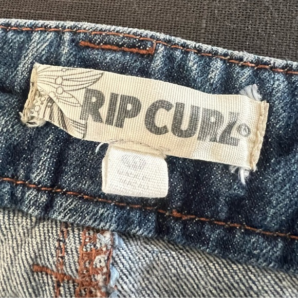 Ripcurl Pins Jeans Zip Blue Denim Slim Fit Low Rise Skinny - Picture 5 of 5